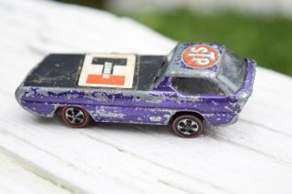 Vtg 1967 Mattel Hot Wheels Diecast Redline Car Hurst Stp Deora Purple