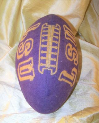 Vintage Louisiana State University / Lsu Purple Plush Football 1950 