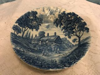 Vintage Shakespears Country Royal Essex Blue & White 9 " Vegetable Bowl