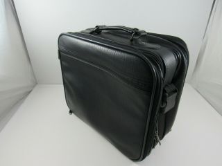 Vintage Black Leather NOVELL Advanced Technical Training Laptop Bag : 4 Pockets 3