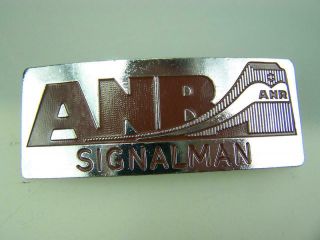 C1980s Anr Australian National Railways Cap Badge " Signalman " 0027