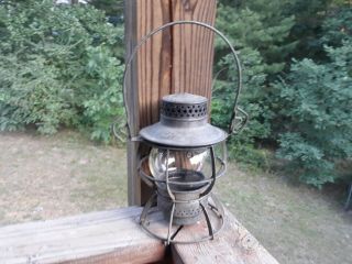 Vintage Dressel Prr Railroad Lantern Kerosene Oil Lamp Light Clear Globe
