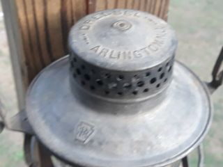 Vintage DRESSEL PRR Railroad Lantern Kerosene Oil Lamp Light Clear Globe 3
