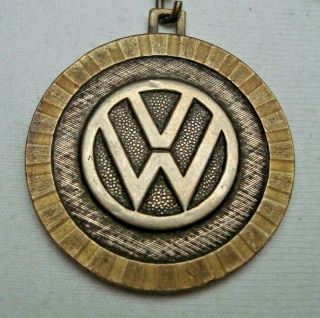 VW Volkswagen vintage rare keychain key fob D.  B.  P.  Germany 2