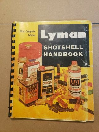 Vintage Lyman Shotshell Reloading Handbook First Edition 1969 (160 Pages)