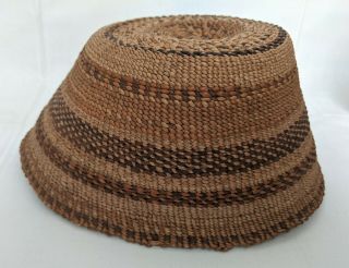 Antique Klamath Modoc Indian Basket Hat