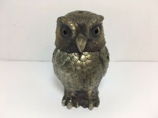 Vintage Silver Metal Owl Incense Burner 2 Piece Japan 3.  5”