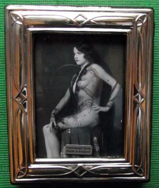Celtic Edwardian Design Hallmarked Sterling Silver Photo Frame : Xmas Valentines