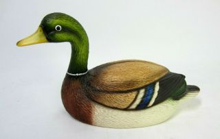Vtg.  Harvey Knox House Of Global Art Duck Decoy Ceramic Hand Painted Japan Vgc