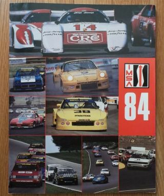 Imsa Race Year Book 1984 Camel Gt Gtu Gto Gtp 1983 Racing Champion Spark Plug,