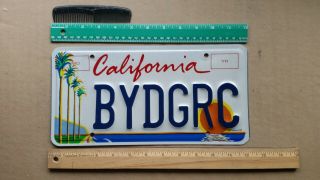 License Plate,  California,  Council Of Arts,  Palms.  Pacific Ocean,  Vanity: Bydgrc