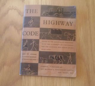 Vintage 1940s The Highway Code Minister Of Transport Booklet Postage