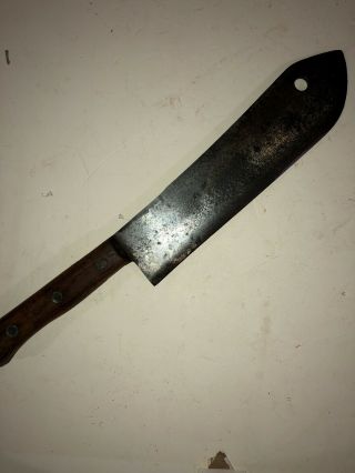 Antique 1887 L & I.  J White Co.  Blade Is 12inch Meat Cleaver 4lb (buffalo N.  Y)