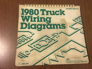 Vintage Ford 1980 Truck Wiring Diagram F Bronco E C L Courier 0339 - 101