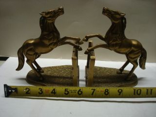 Vintage Horse With Fence Bookends.