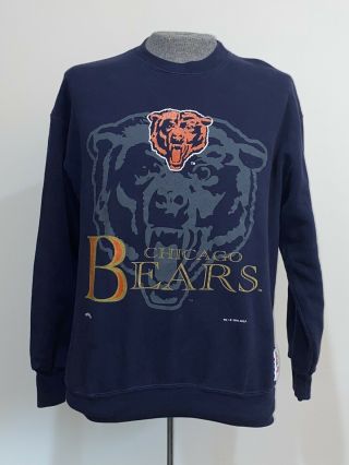 Vintage Chicago Bears Nutmeg Crew Neck Sweatshirt Mens L 1994