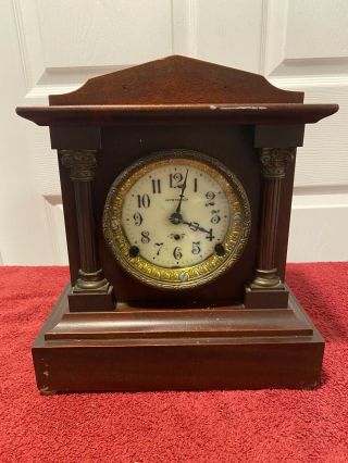 Antique Seth Thomas Adamantine Mantle Clock Circa Early 1900 