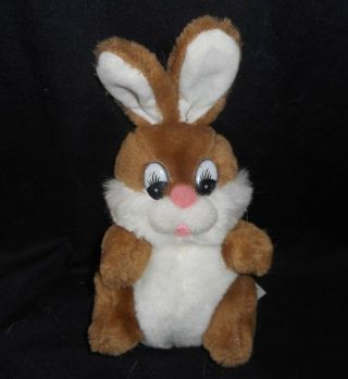 6 " Vintage 1979 Daekor Pot Belly Brown Bunny Rabbit Stuffed Animal Plush Toy