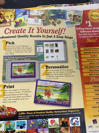 PrintMaster GOLD 8.  0 - 7 Disc Pack - with Art CDs - Vintage Software 2
