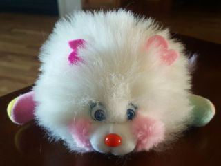 Vintage 1986 Puffling Popple White Pink Mattel