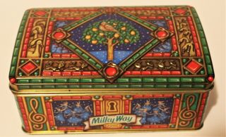 Milky Way 1998 Vintage Tin Canister Twelve Days Of Christmas Limited Edition