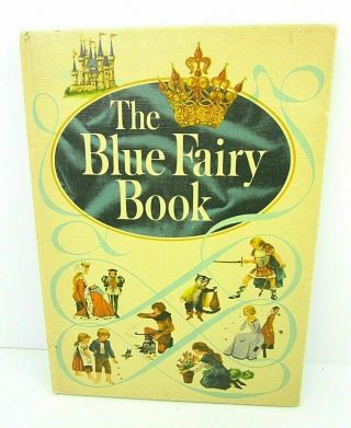 Vintage The Blue Fairy Book 1959 By Andrew Lang Hardcover 18a