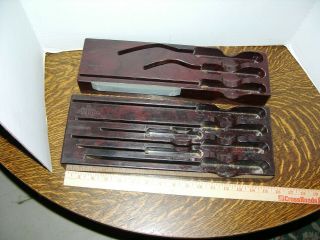 2 Vintage Cutco Knife Holders 40 & 41 41 Has A Sharpening Stone Attached