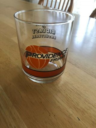 Vintage Clear Glass Providence Friars Mug Big East Basketball Getty Basketball