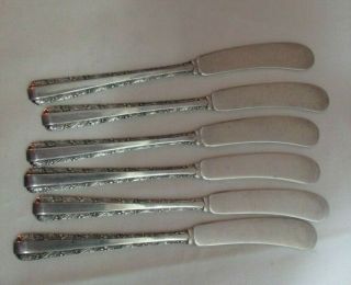 Towle Sterling Silver Candlelight Flat Butter Spreaders Set 6
