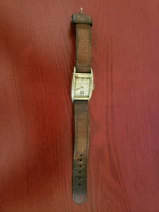 Vtg C1940s Girard - Perregaux 10k Gold Filled Case 17 Jewels Wristwatch