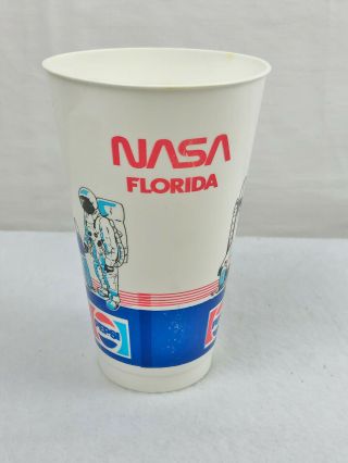 Vintage Kennedy Space Center Tours Pepsi Plastic Cup - Nasa Florida