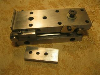 Vintage Machinist Tools Lathe Mill Adjustable Plate Block With Second Plate