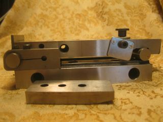 Vintage Machinist Tools Lathe Mill Adjustable Plate Block with second plate 2