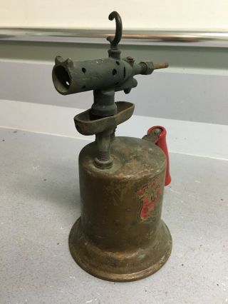 Vintage Clayton & Lambert Brass Gas Blow Torch 2