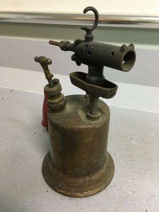 Vintage Clayton & Lambert Brass Gas Blow Torch 3