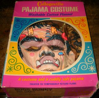 Vintage Flipper Collegeville Halloween Costume Mask Frankenstein Please Read