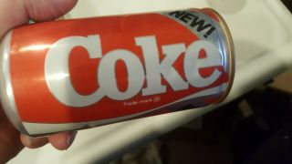 " Coke " Can,  1985 Opened,  Vintage Stranger Things Coca Cola