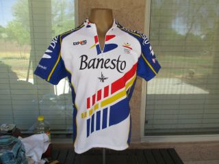 Vtg 1992 Olympics Banesto Movistar Cycling Race Jersey,  Team Shirt,