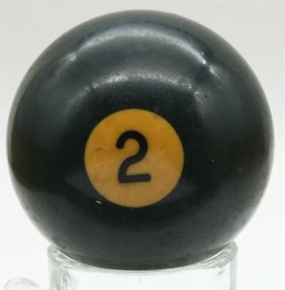 Vintage Bakelite Snooker Billiard Pool Ball 2 Green Solid Replacement 2 - 1/4 "