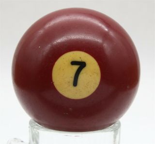 Vintage Bakelite Snooker Billiard Pool Ball 7 Purple Solid Replacement 2 - 1/4 "