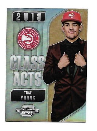 2018 - 19 Contenders Optic Trae Young Class Acts Silver Prizm 23