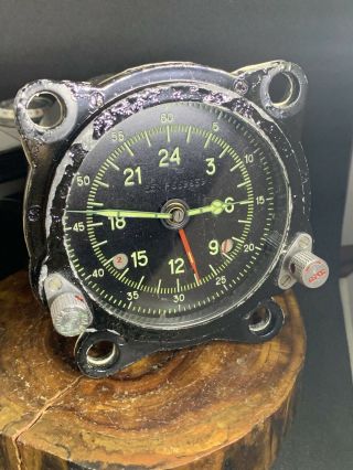 Vintage Soviet Cockpit Clock,  Air Force Aircraft Aviation Watch Block 55m 669839