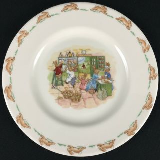 Vintage Royal Doulton " Bunnykins " Plate Country Store Fine China England