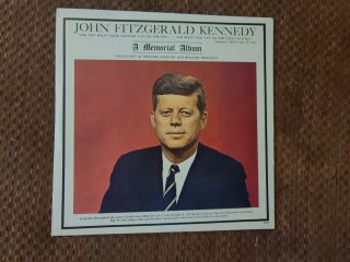 Vintage ☆jfk John Fitzgerald Kennedy A Memorial Album Lp Vinyl Record 1963