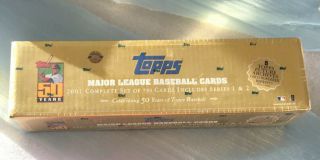2001 Topps Baseball Gold Complete Factory Set