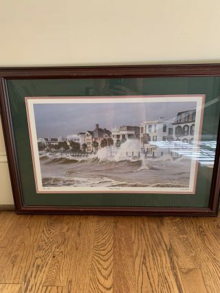 Jim Booth " Storm Warnings " The Storm 1988 Classic Edition Framed Print 28.  5x20.  0