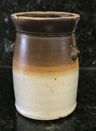 Salesman Sample Mcdade Pottery Mini Churn Texas Stoneware
