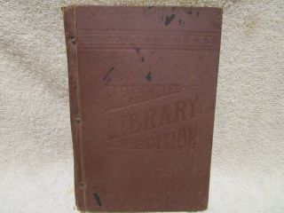 Vintage 1889 Edison And His Inventions Hardcover Book