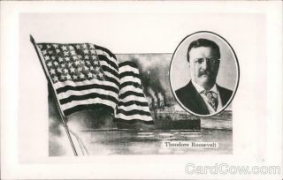 Teddy Roosevelt Rppc Theodore Roosevelt Real Photo Post Card Vintage