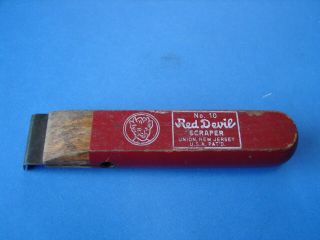 Vintage Red Devil Scraper Tool No.  10 Made In Usa S/h In Usa